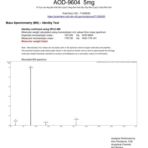 AOD 9604 - 5 mg