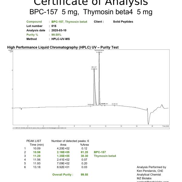 BPC-157 - 5mg