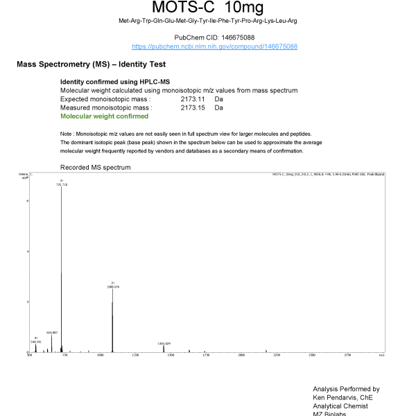 Mots-C - 10 mg